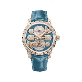 芝柏/Girard-Perregaux Laureato 系列 43 MM 玫瑰金，经雕刻和珐琅工艺处理 自动机械机芯 男表 99274-52-3131-5CC