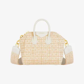 纪梵希/Givenchy 女士 4G 黄麻迷你 Antigona 手袋 3617012077493