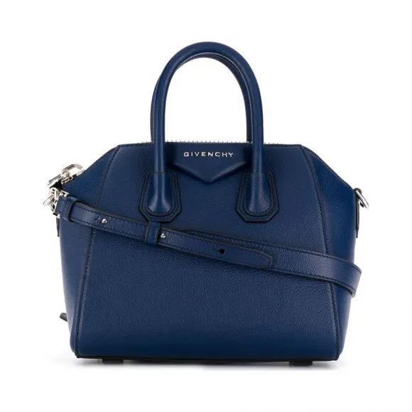 纪梵希/Givenchy 深蓝色 羊皮 女款 手提包 BB05114012433