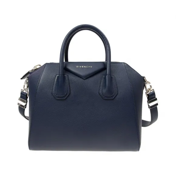 纪梵希/Givenchy 深蓝色 牛皮 手提包 BB05117012403