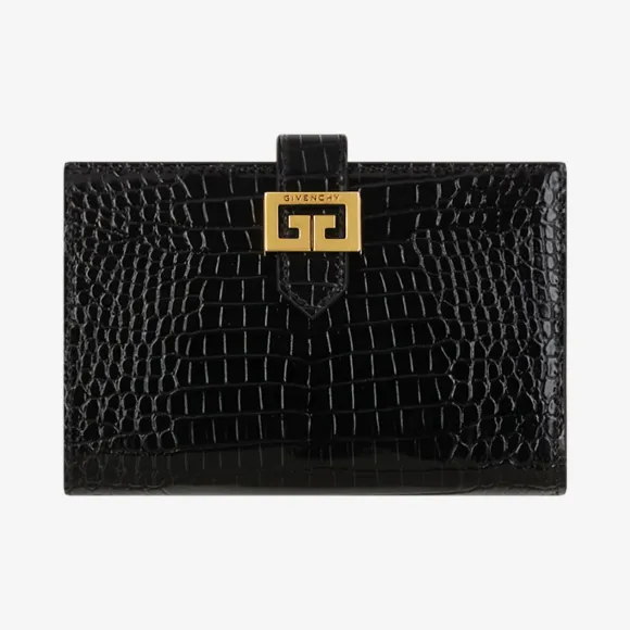 纪梵希/Givenchy 女士 鳄鱼纹效果GV3皮夹 BB601GB0LK-001