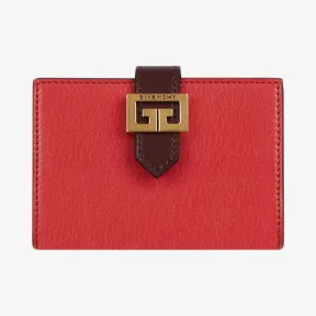 纪梵希/Givenchy 女士 粒面皮革双色GV3卡包 BB601HB056-912