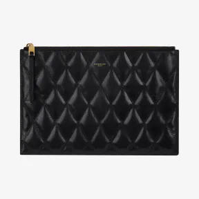 纪梵希/Givenchy 女士 菱形绗缝皮革手拿包 BB602QB08Z-001