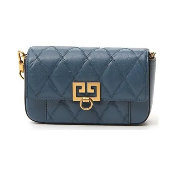 纪梵希/Givenchy 蓝色 皮革 女款 手提包 BB604DB08Z404