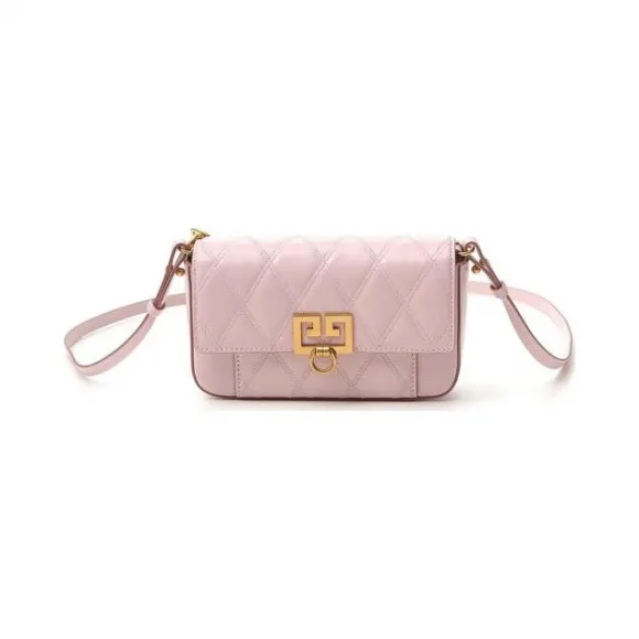 纪梵希/Givenchy 粉红色 皮革 女款 手提包 BB604DB08Z650