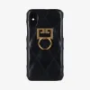 纪梵希/Givenchy 菱形绗缝皮革Iphone XS / X手机保护壳 BB605PB08Z-001