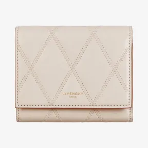 纪梵希/Givenchy 女士 菱形绗缝皮革三折钱夹 BB608UB08Z-680