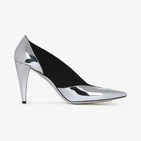 纪梵希/Givenchy 女士 镜面皮革松紧浅口鞋 BE400YE0C9-008