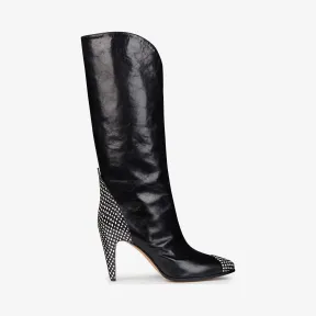 纪梵希/Givenchy 女士 皮革高筒靴 BE700GE03T-004