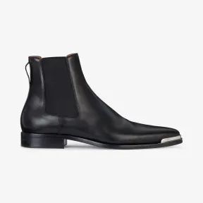 纪梵希/Givenchy 男士 金属鞋尖Dallas皮革切尔西靴 BH6016H0F6-001