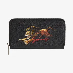 纪梵希/Givenchy 男士 狮子印花长款拉链钱夹 BK600GK0PH-960