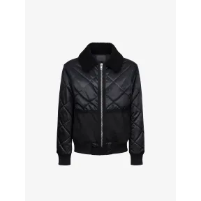 纪梵希/Givenchy 男士 羊毛皮collar缝外套 BM005010XG-001