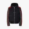 纪梵希/Givenchy 男士 皮革和绗缝尼龙兜帽 BM00516003-001