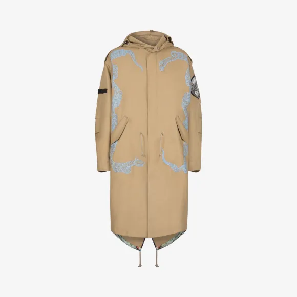 纪梵希/Givenchy 男士 Icarus华达呢派克大衣 BM00D2124J-053