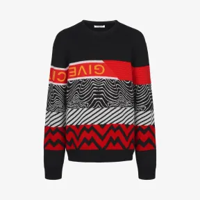 纪梵希/Givenchy 男士 混合图案毛衣 BM904P4Y1B-082