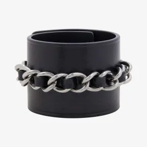 纪梵希/Givenchy 男士 金属质感皮革链式手镯 BN200TK0KU-008