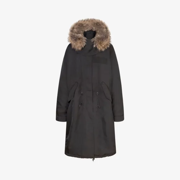 纪梵希/Givenchy 女士 短款连帽派克大衣 BW001T1108-001