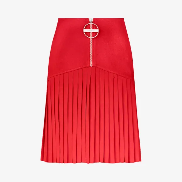 纪梵希/Givenchy 女士 羊毛绉布迷你百褶裙 BW403Z10EF-600