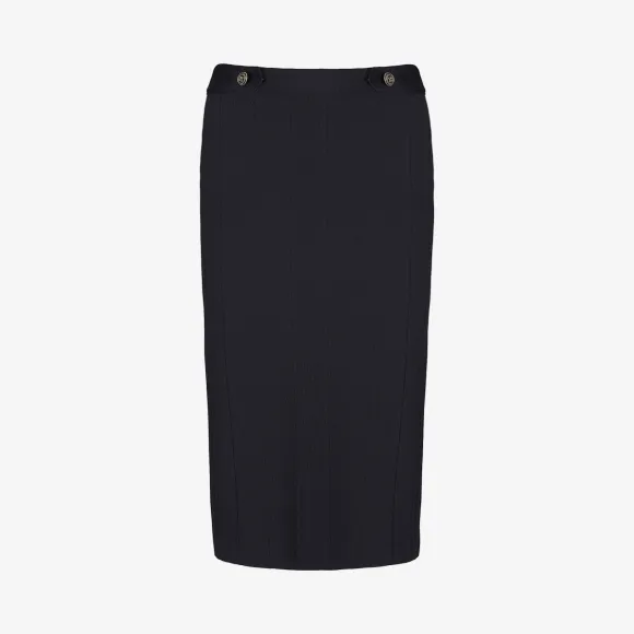 纪梵希/Givenchy 女士 4G金色纽扣中长款铅笔裙 BW407W4Z3Y-001