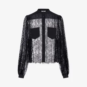 纪梵希/Givenchy 女士 尚蒂伊蕾丝上衣 BW60GN206T-001