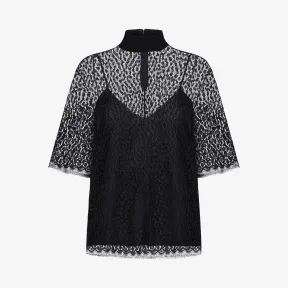 纪梵希/Givenchy 女士 纹蕾丝上衣 BW60HM206R-001