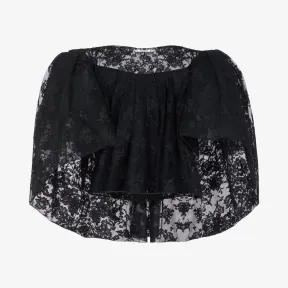 纪梵希/Givenchy 女士 超大衣袖蕾丝上衣 BW60KL2088-001