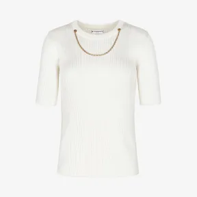 纪梵希/Givenchy 饰链条人造丝毛衣 BW60Q5-4Z76-100