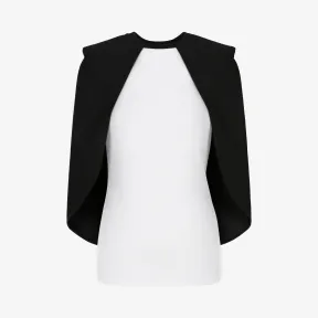 纪梵希/Givenchy 女士 双色绉布斗篷上衣 BW906J4Z4D-116