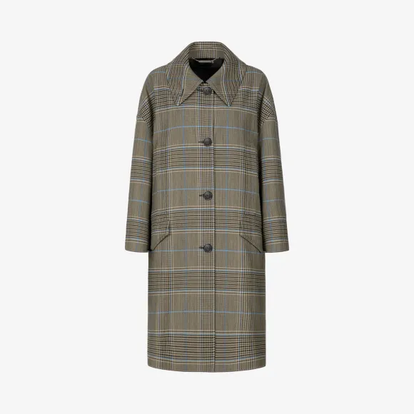 纪梵希/Givenchy 女士 格纹超大大衣 BWC05911XW-460