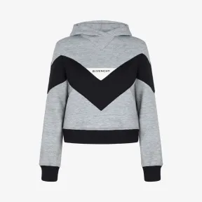 纪梵希/Givenchy 女士 撞色人字纹饰带卫衣 BWJ00230DL-027