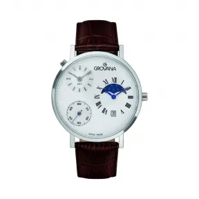 金韵娜/Grovana Regular Collection 系列 42 mm  精钢 石英机芯 男表 1711.1532