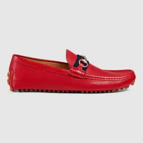 古驰/Gucci 男士真皮马衔扣驾车鞋 322741 AHM10 6460