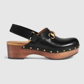 古驰/Gucci Amstel 皮革木屐 410595 B6600 1000