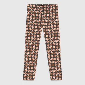 古驰/Gucci 几何图案印花纯棉紧身裤 417786 Z3999 3088