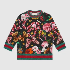 古驰/Gucci 限定版Gucci Garden 印花运动衫 422724 X5F26 1121
