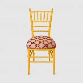 古驰/Gucci 饰 GG 提花 Chiavari 椅子 482816-ZAB95-6413