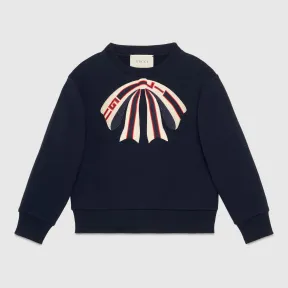 古驰/Gucci 儿童蝴蝶结卫衣 525496 X9W08 4163