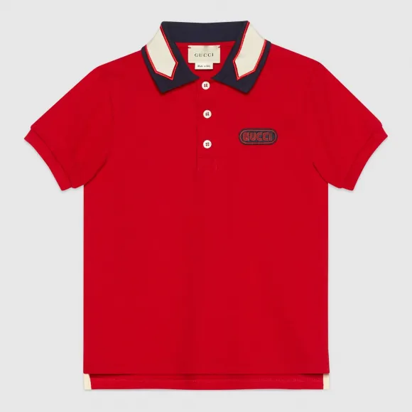 古驰/Gucci 儿童Gucci贴饰polo衫 540616 XJAAC 6130