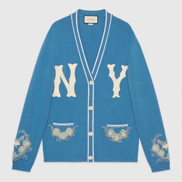 古驰/Gucci NY Yankees™贴饰女士开衫 543441 X932B 4048