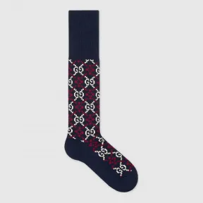 古驰/Gucci GG菱形棉袜 549189 4G166 4178