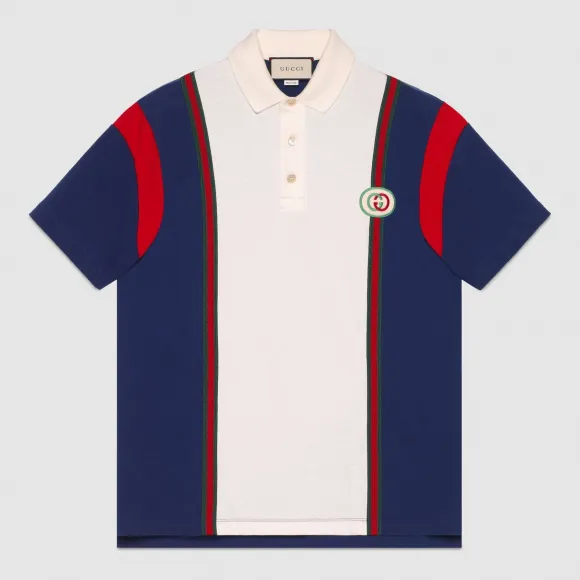 古驰/Gucci 饰互扣式G贴饰Polo衫 560512 XJATW 4594