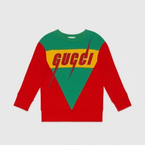 古驰/Gucci 儿童 锋刃贴饰卫衣 568894 XJA7Q 6477