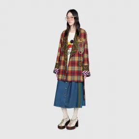 古驰/Gucci 格纹羊毛长袍 602777_ZADP1_2254