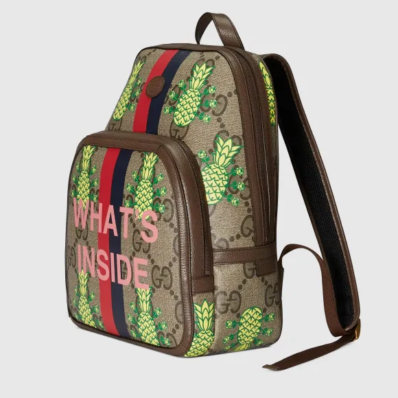 古驰/Gucci Gucci Pineapple GG Supreme 双肩包 636654-URRBT-8667