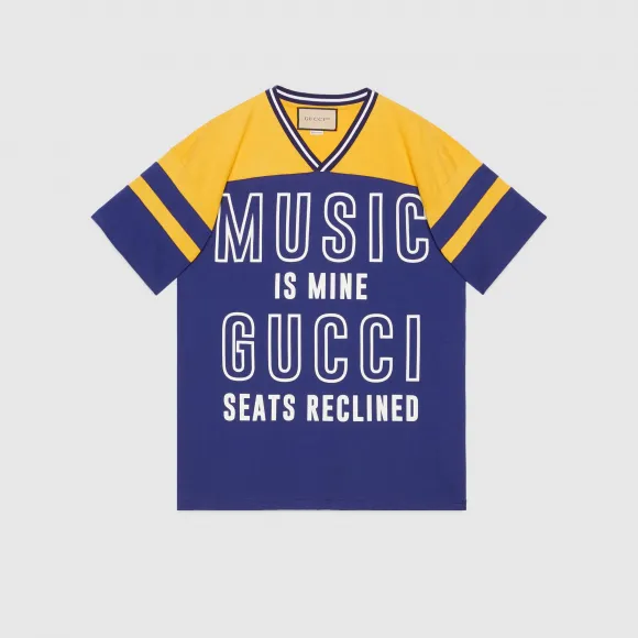 古驰/Gucci Gucci 100特别系列棉质T恤 677419-XJDXL-4409 
