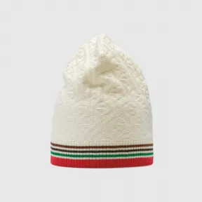 古驰/Gucci 儿童 G 菱形针织棉帽 677971-4K111-9266