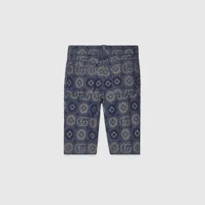 古驰/Gucci 婴儿双G几何图案牛仔裤 712648-XDB8L-4713