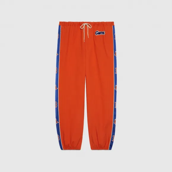 古驰/Gucci 在线独家 Boston Red Sox™ 贴片尼龙慢跑裤 717233-ZALEP-7708