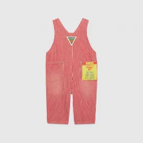 古驰/Gucci 婴儿条纹牛仔背带裤 740915-XDCIF-6312