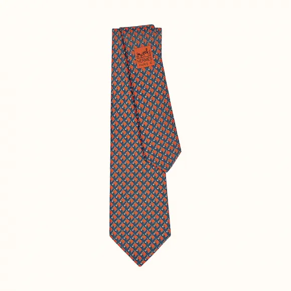 爱马仕/Hermes Tie 7 Cheval Camail领带 H006224T-08